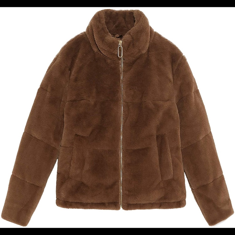 Zara faux fur coat